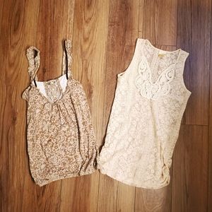 Lot of 2 vintage Buckle Daytrip Floral tops